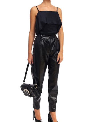 Чёрный топ HELMUT LANG: фото 3 - Invogue